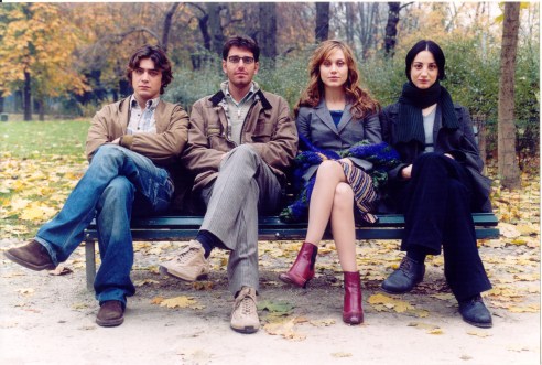 Riccardo Scamarcio and the cast of L'uomo Perfetto