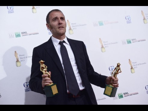 Valerio Mastandrea and his 2 Davids.