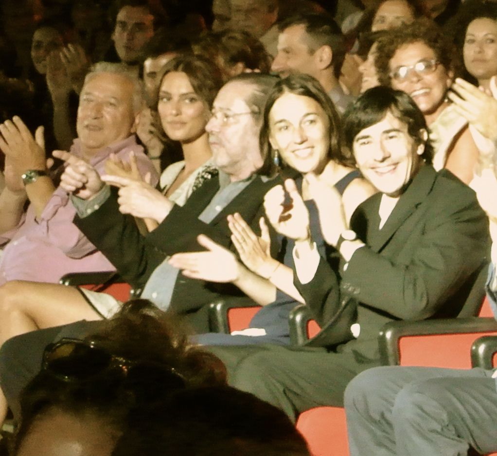 Luigi Lo Casio and his wife at the Venice Film Festival premier of 'La Città Ideale'.