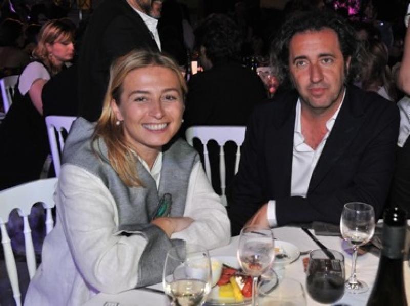 Paolo Sorrentino and his wife Daniela.