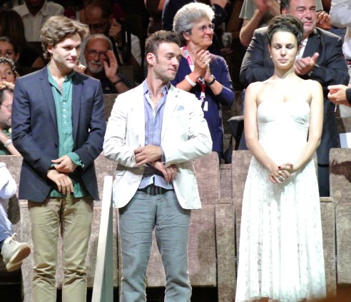 Lorenzo Richelmy, Enrico Maria Artale and Margherita Laterza at the premier of 'Il Terzo Tempo'.