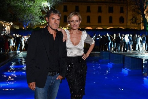 Isabella Ferrari and her husband Renato De Maria