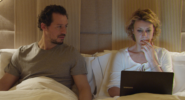 With Stefano Accorsi in A Five Star Life