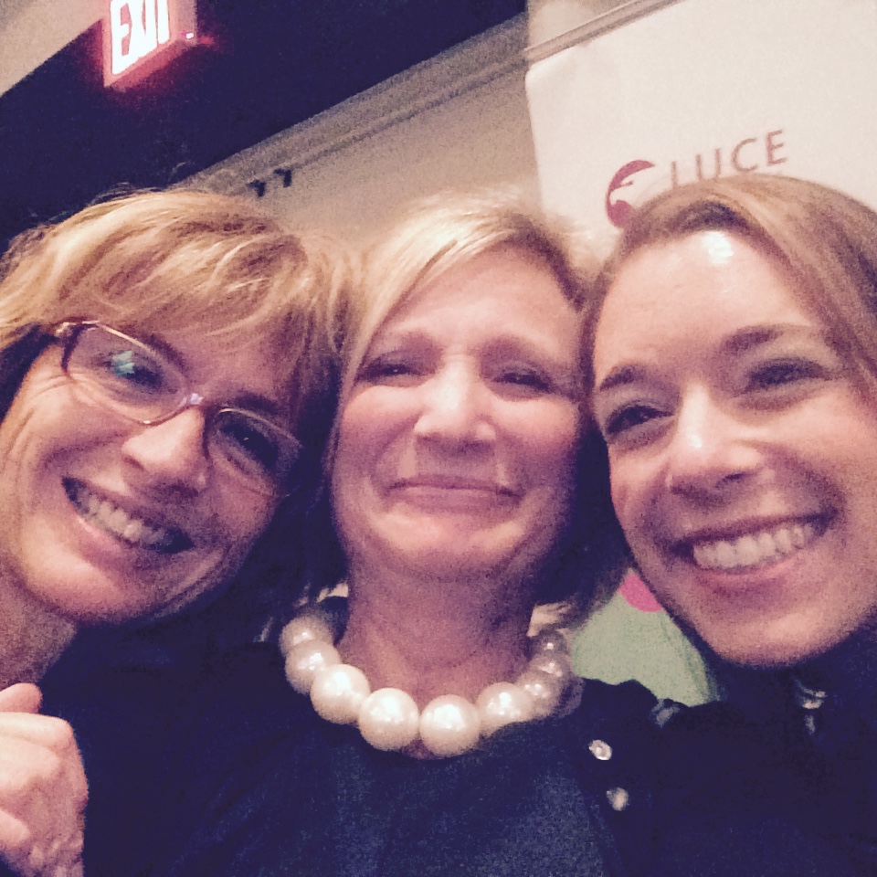 Cristina, me, and I Love Italian Movies friend Lauren Marino.