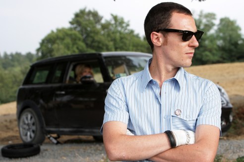 Orvieto Settembre 2008: Elio Germano  e Miriam Catania   sul set di "La Bella Gente" Prodotto da X Film. Foto: © Franco Origlia