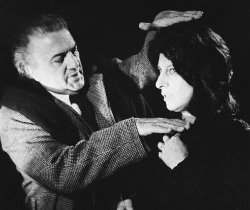 Federico Fellini the foaming of a close-up of Italian movie and stage star Anna Magnani he Rome in 1970. He is been on the set of the movie ?Roma? which he is directing. (AP Photo)