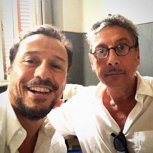 Stefano Accorsi with Sergio Castellitto